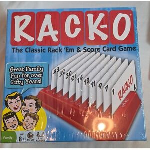 Rack-O The Classic Rack Em & Score Card Game Winning Moves Retro Family Fun New